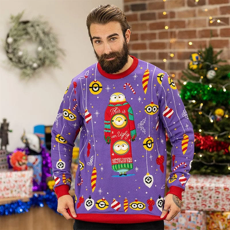 Official Minions Christmas Jumper / Ugly Sweater 5 Official Minions Christmas Jumper / Ugly Sweater