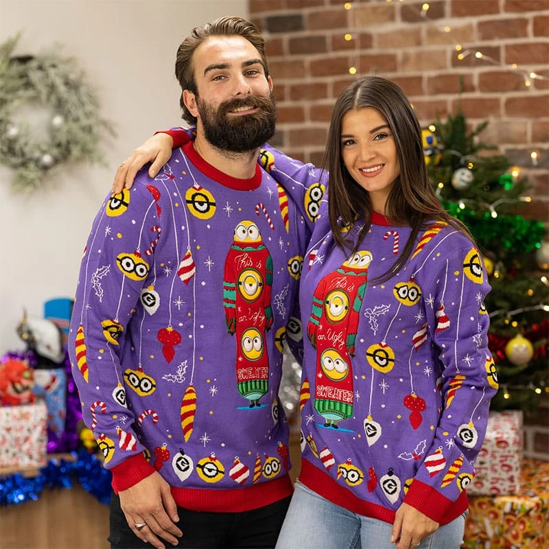 Official Minions Christmas Jumper / Ugly Sweater 4 Official Minions Christmas Jumper / Ugly Sweater