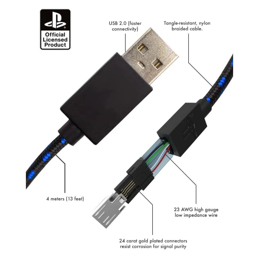 Gaming Accessories Official Sony PlayStation 4 PS4 4m Charge And Play Charging Cable 6 Gaming Accessories Official Sony PlayStation 4 PS4 4m Charge And Play Charging Cable