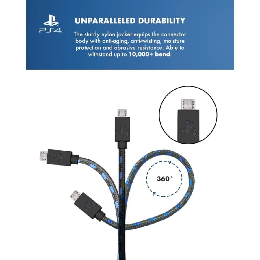 Gaming Accessories Official Sony PlayStation 4 PS4 4m Charge And Play Charging Cable 7 Gaming Accessories Official Sony PlayStation 4 PS4 4m Charge And Play Charging Cable