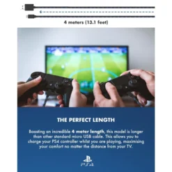 Gaming Accessories Official Sony PlayStation 4 PS4 4m Charge And Play Charging Cable 15 Gaming Accessories Official Sony PlayStation 4 PS4 4m Charge And Play Charging Cable