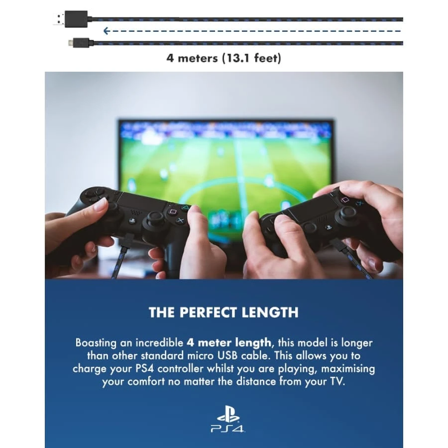Gaming Accessories Official Sony PlayStation 4 PS4 4m Charge And Play Charging Cable 8 Gaming Accessories Official Sony PlayStation 4 PS4 4m Charge And Play Charging Cable