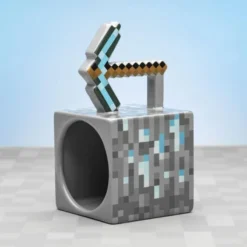 Official Minecraft Diamond Pickaxe Mug