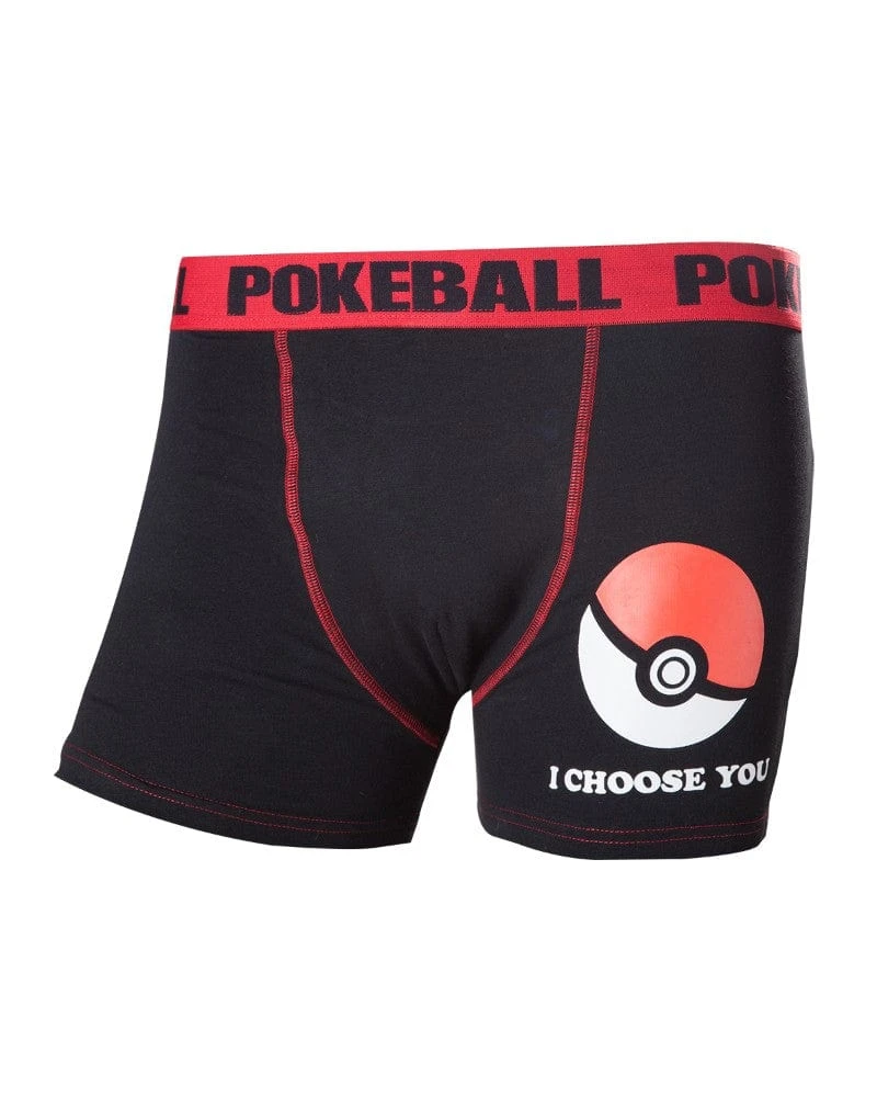 Official Pokemon 'I Choose You' Poké Ball Boxer Shorts Nintendo 3 Official Pokemon 'I Choose You' Poké Ball Boxer Shorts Nintendo