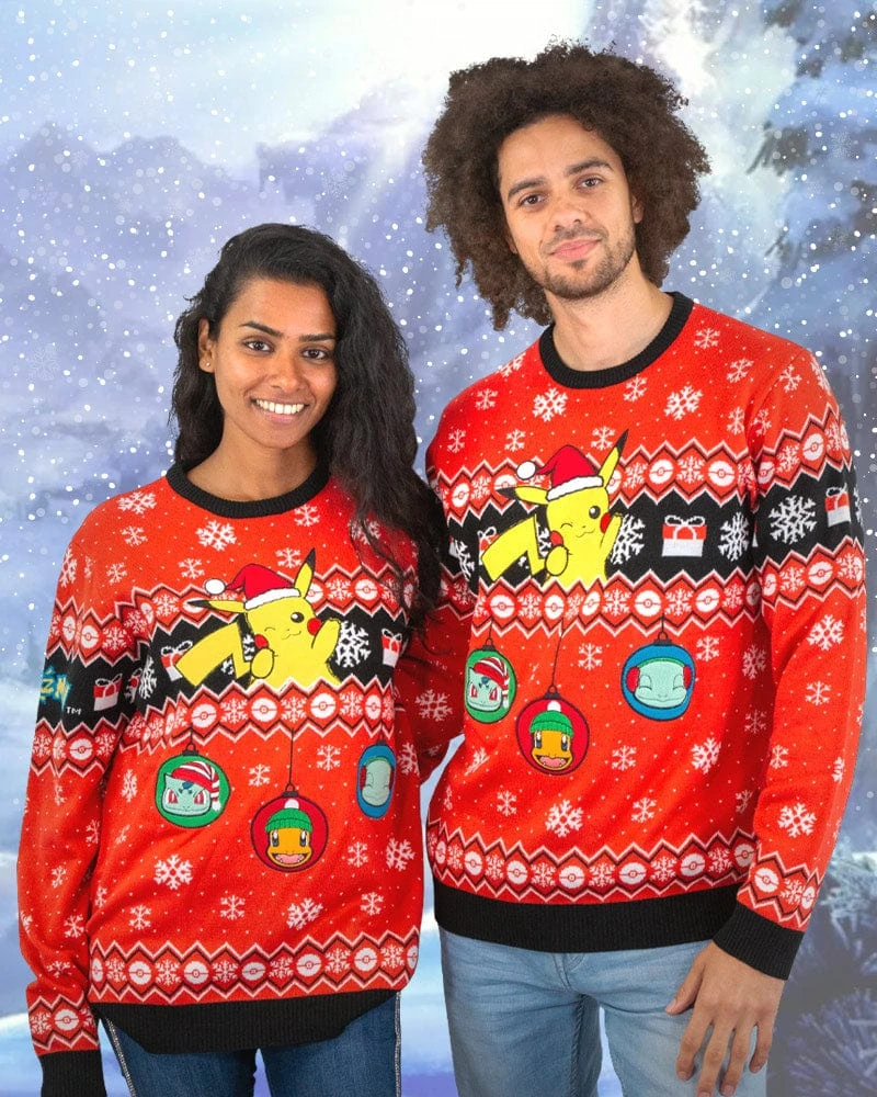 Official Pokemon Christmas Jumper / Ugly Sweater Nintendo 4 Official Pokemon Christmas Jumper / Ugly Sweater Nintendo