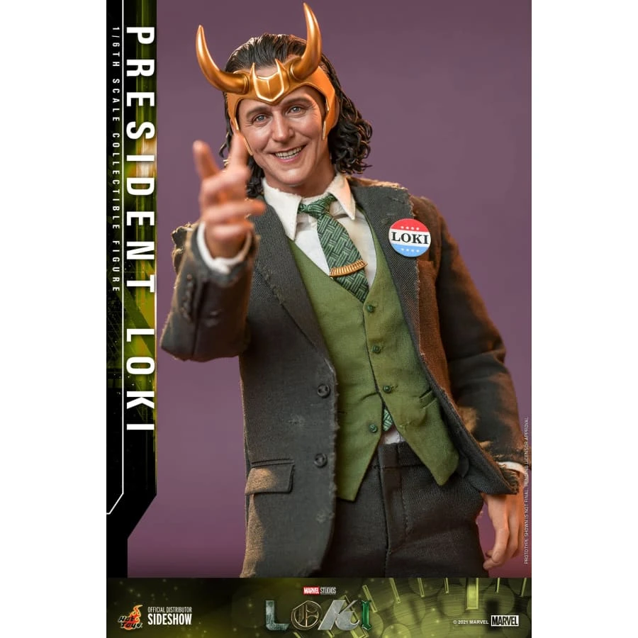 Official Hot Toys Marvel Loki President Loki 1:6 Scale Figure 6 Official Hot Toys Marvel Loki President Loki 1:6 Scale Figure
