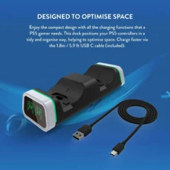 Gaming Accessories Numskull PlayStation 5 / PS5 Fast Charge Twin Charging Dock 16 Gaming Accessories Numskull PlayStation 5 / PS5 Fast Charge Twin Charging Dock