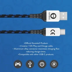 Numskull PlayStation 5 / PS5 Play And Charge USB C Charging Cable