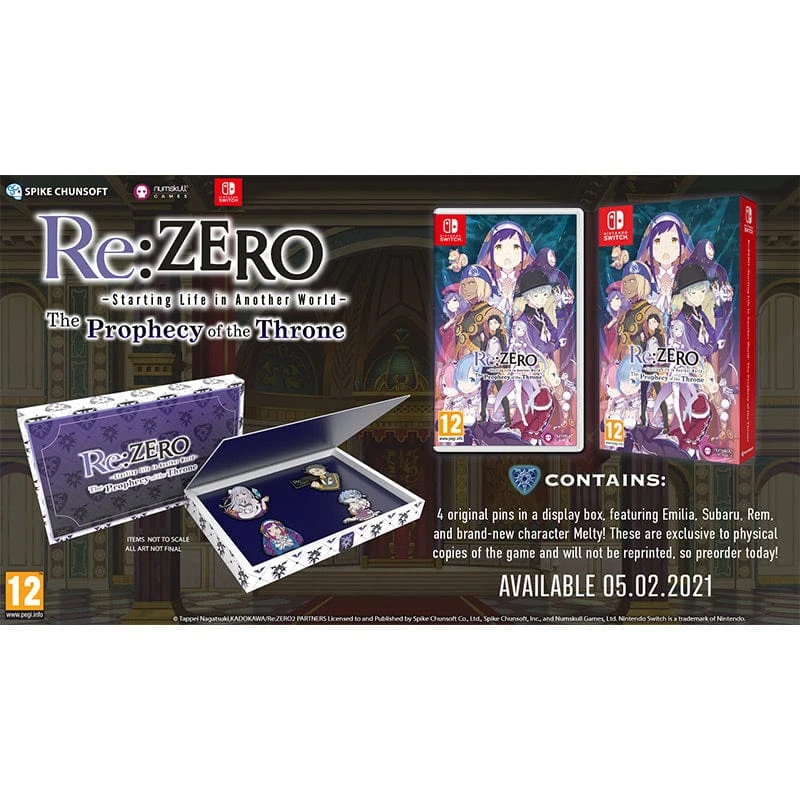 Nintendo Switch Games Numskull Re:ZERO - Starting Life In Another World: The Prophecy Of The Throne (Nintendo Switch) 4 Nintendo Switch Games Numskull Re:ZERO - Starting Life In Another World: The Prophecy Of The Throne (Nintendo Switch)
