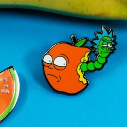 Pin Kings Rick And Morty Enamel Pin Badge Set 1.2 – Apple Morty & Watermelon Morty