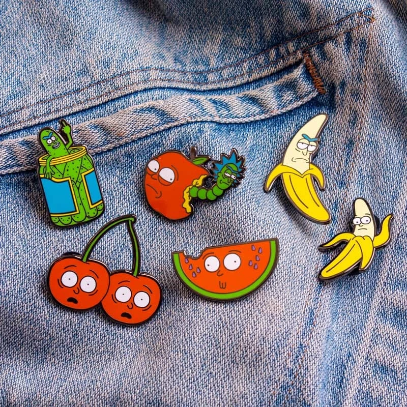 Pin Kings Rick And Morty Enamel Pin Badge Set 1.2 – Apple Morty & Watermelon Morty 6 Pin Kings Rick And Morty Enamel Pin Badge Set 1.2 – Apple Morty & Watermelon Morty