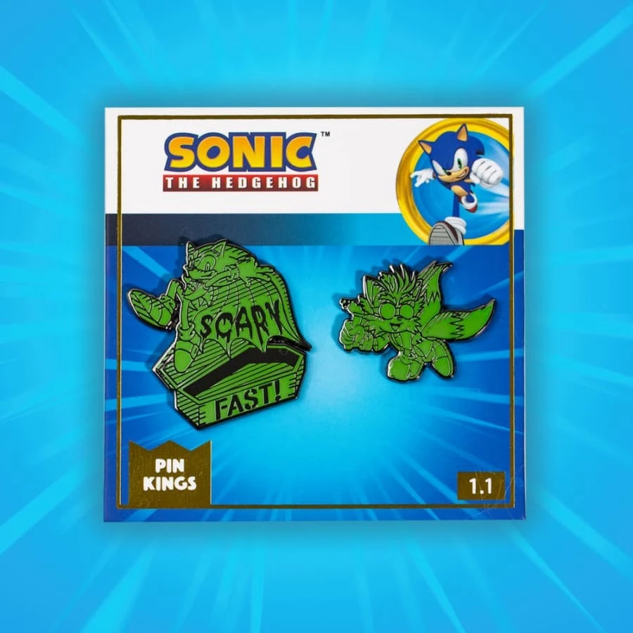 Pin Kings Modern Sonic The Hedgehog Glow In The Dark Halloween Sonic & Tails Enamel Pin Badge Set 1.1 Accessories 3 Pin Kings Modern Sonic The Hedgehog Glow In The Dark Halloween Sonic & Tails Enamel Pin Badge Set 1.1 Accessories