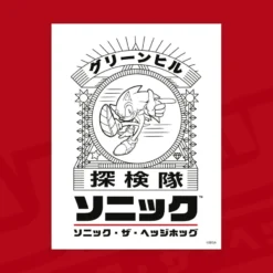 Official Modern Sonic The Hedgehog Japanese Style A3 Poster