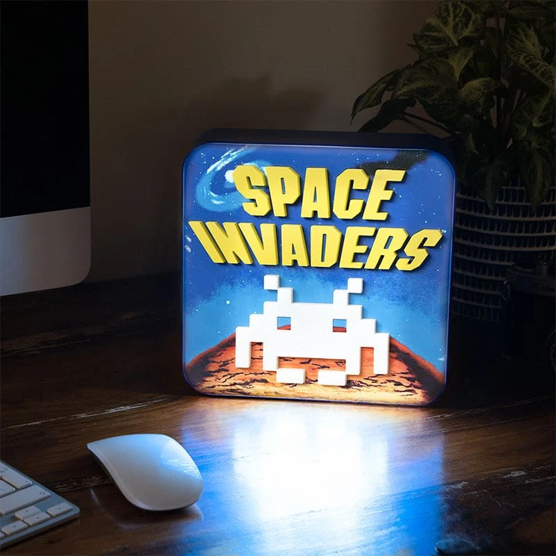 Official Space Invaders 3D Desk Lamp / Wall Light Homeware 4 Official Space Invaders 3D Desk Lamp / Wall Light Homeware