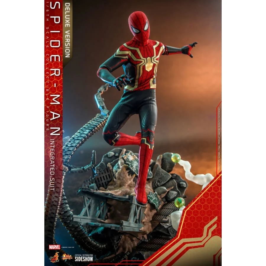 Official Hot Toys Marvel 1:6 Spider-Man No Way Home Integrated Suit Deluxe Version Avengers 8 Official Hot Toys Marvel 1:6 Spider-Man No Way Home Integrated Suit Deluxe Version Avengers