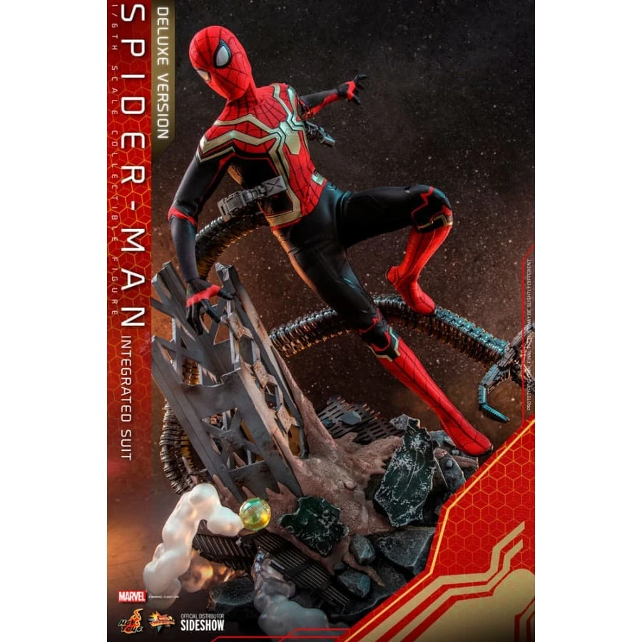 Official Hot Toys Marvel 1:6 Spider-Man No Way Home Integrated Suit Deluxe Version Avengers 9 Official Hot Toys Marvel 1:6 Spider-Man No Way Home Integrated Suit Deluxe Version Avengers