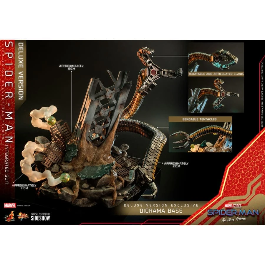 Official Hot Toys Marvel 1:6 Spider-Man No Way Home Integrated Suit Deluxe Version Avengers 20 Official Hot Toys Marvel 1:6 Spider-Man No Way Home Integrated Suit Deluxe Version Avengers