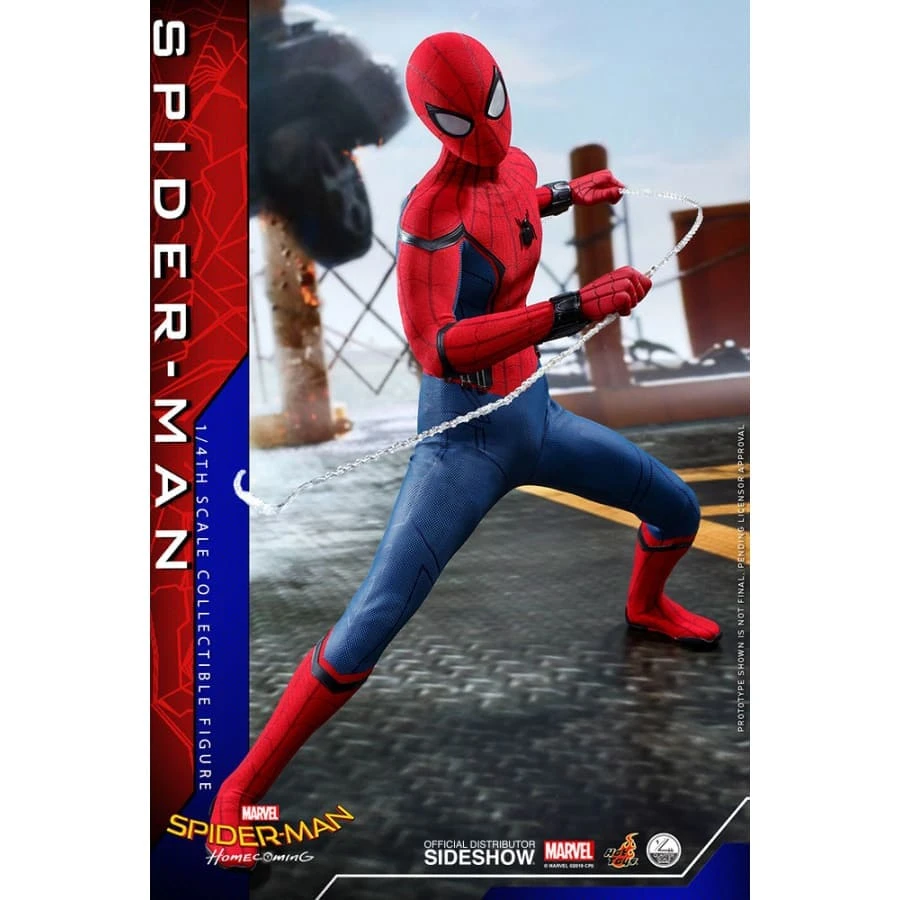 Avengers Official Hot Toys Marvel Spider-Man Homecoming 1:4 Scale Figure 5 Avengers Official Hot Toys Marvel Spider-Man Homecoming 1:4 Scale Figure