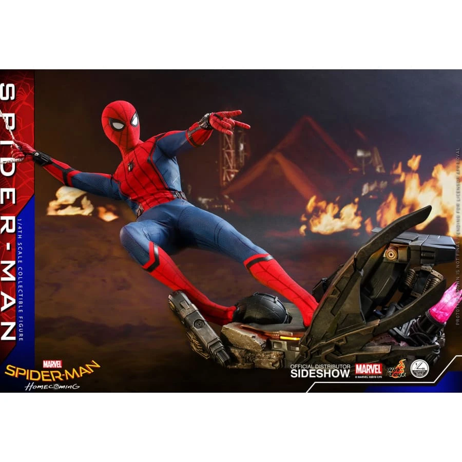 Avengers Official Hot Toys Marvel Spider-Man Homecoming 1:4 Scale Figure 11 Avengers Official Hot Toys Marvel Spider-Man Homecoming 1:4 Scale Figure