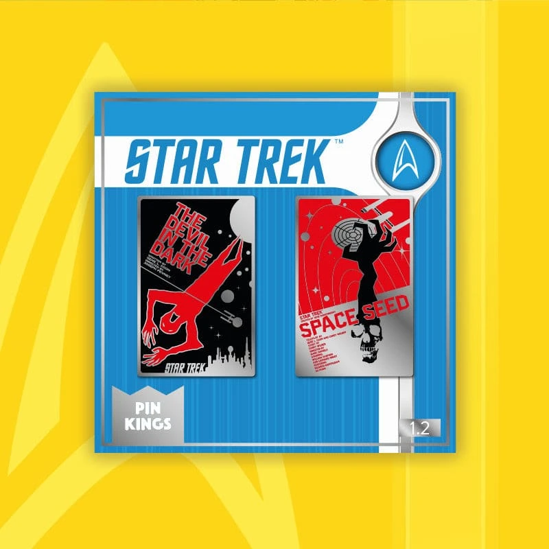 Pin Kings Star Trek Enamel Pin Badge Set 1.2 – The Devil In The Dark & Space Seed 3 Pin Kings Star Trek Enamel Pin Badge Set 1.2 – The Devil In The Dark & Space Seed