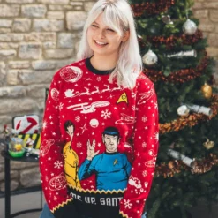 Star Trek Christmas Jumper Official Star Trek ‘Beam Me Up, Santa!’ Christmas Jumper / Ugly Sweater 11 Star Trek Christmas Jumper Official Star Trek ‘Beam Me Up, Santa!’ Christmas Jumper / Ugly Sweater