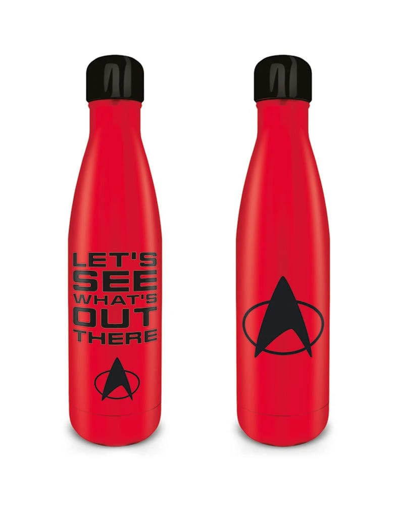 Official Star Trek The Next Generation 'Lets See Whats Out There' Metal Drinks Bottle 3 Official Star Trek The Next Generation 'Lets See Whats Out There' Metal Drinks Bottle