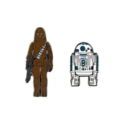 Pin Kings Star Wars Enamel Pin Badge Set 1.2 - R2D2 And Chewbacca