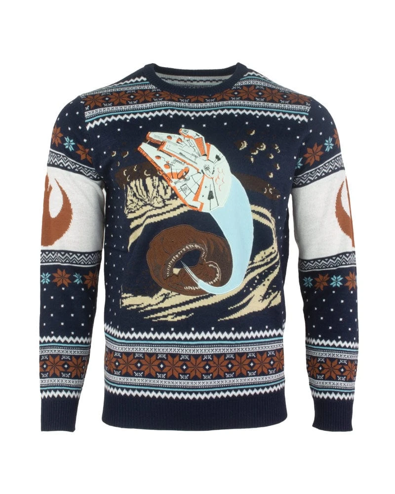 Star Wars Christmas Jumper Star Wars: Space Slug Escape Sweater 3 Star Wars Christmas Jumper Star Wars: Space Slug Escape Sweater