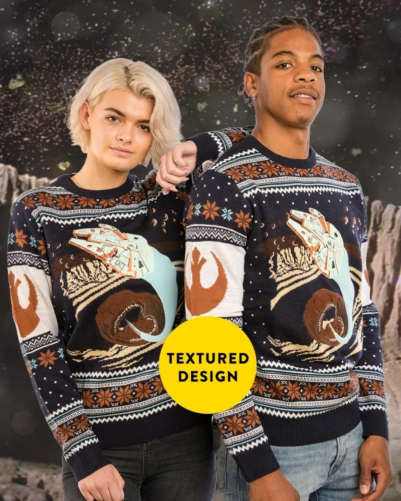 Star Wars Christmas Jumper Star Wars: Space Slug Escape Sweater 4 Star Wars Christmas Jumper Star Wars: Space Slug Escape Sweater