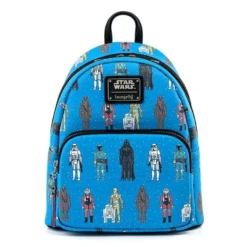 Official Loungefly Star Wars Action Figures AOP Mini Backpack