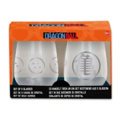 Anime Official Dragon Ball Crystal Glasses 2-Pack