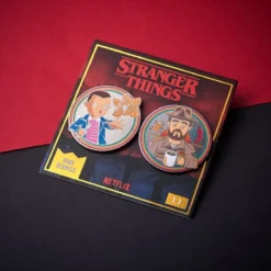 Pin Kings Stranger Things Enamel Pin Badge Set 1.1 – Eleven And Jim Accessories