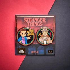 Pin Kings Stranger Things Enamel Pin Badge Set 1.1 – Eleven And Jim Accessories