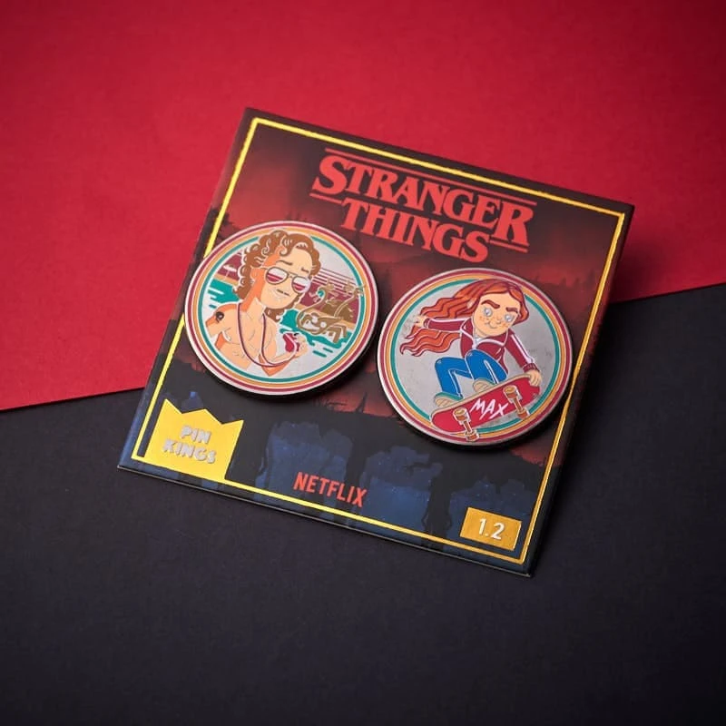 Pin Kings Stranger Things Enamel Pin Badge Set 1.2 – Billy And Max Accessories 5 Pin Kings Stranger Things Enamel Pin Badge Set 1.2 – Billy And Max Accessories