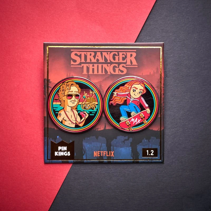 Pin Kings Stranger Things Enamel Pin Badge Set 1.2 – Billy And Max Accessories 3 Pin Kings Stranger Things Enamel Pin Badge Set 1.2 – Billy And Max Accessories