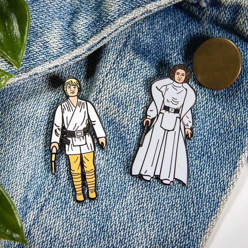 Accessories Pin Kings Star Wars Enamel Pin Badge Set 1.1 - Luke Skywalker And Princess Leia 7 Accessories Pin Kings Star Wars Enamel Pin Badge Set 1.1 - Luke Skywalker And Princess Leia