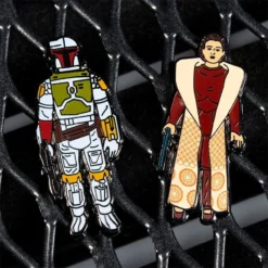 Pin Kings Star Wars Enamel Pin Badge Set 1.11– Boba Fett And Leia Organa (Bespin Gown)