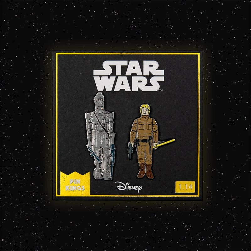 Pin Kings Star Wars Enamel Pin Badge Set 1.14 – IG-88 And Luke Skywalker (Bespin Fatigues) 3 Pin Kings Star Wars Enamel Pin Badge Set 1.14 – IG-88 And Luke Skywalker (Bespin Fatigues)