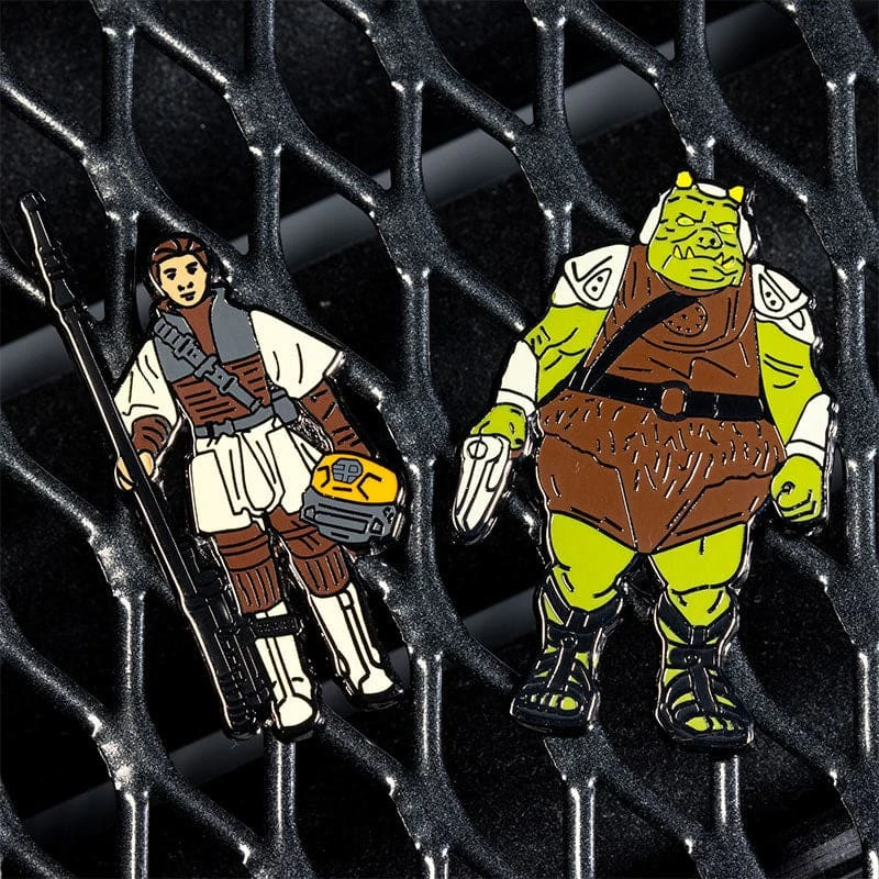 Pin Kings Star Wars Enamel Pin Badge Set 1.27 – Princess Leia Organa (Boushh Disguise) And Gamorrean Guard 4 Pin Kings Star Wars Enamel Pin Badge Set 1.27 – Princess Leia Organa (Boushh Disguise) And Gamorrean Guard