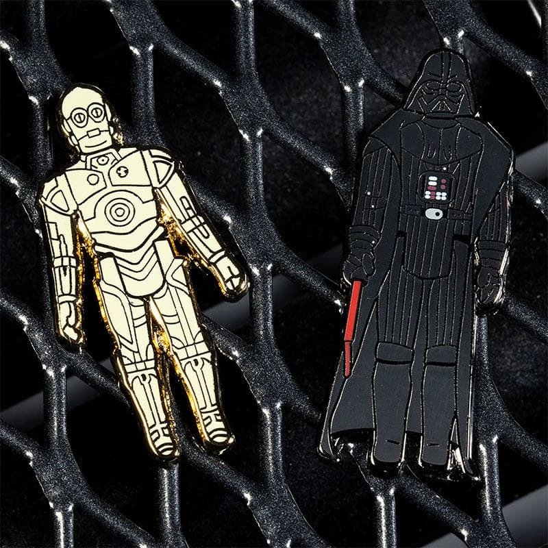 Accessories Pin Kings Star Wars Enamel Pin Badge Set 1.3 - C3PO And Darth Vader 4 Accessories Pin Kings Star Wars Enamel Pin Badge Set 1.3 - C3PO And Darth Vader