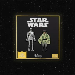 Accessories Pin Kings Star Wars Enamel Pin Badge Set 1.35 – 8D8 And Princess Leia Organa (in Combat Poncho)