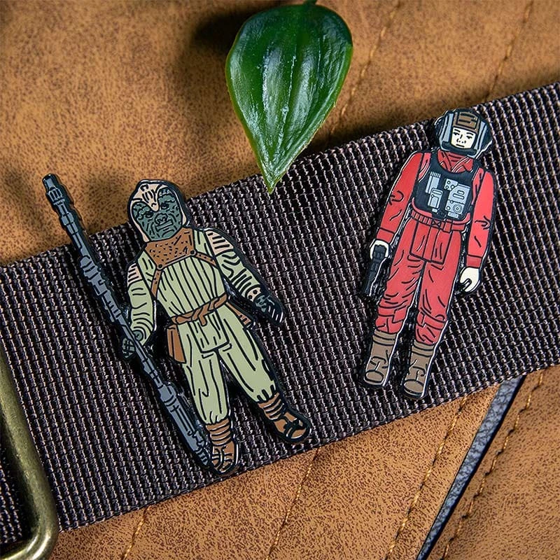 Pin Kings Star Wars Enamel Pin Badge Set 1.37 – B-Wing Pilot And Klaatu (in Skiff Guard Outfit) Accessories 7 Pin Kings Star Wars Enamel Pin Badge Set 1.37 – B-Wing Pilot And Klaatu (in Skiff Guard Outfit) Accessories