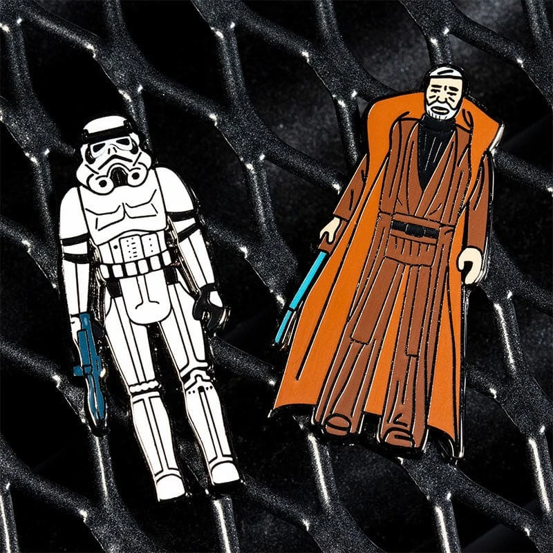Accessories Pin Kings Star Wars Enamel Pin Badge Set 1.4 - Stormtrooper And Obi Wan 4 Accessories Pin Kings Star Wars Enamel Pin Badge Set 1.4 - Stormtrooper And Obi Wan