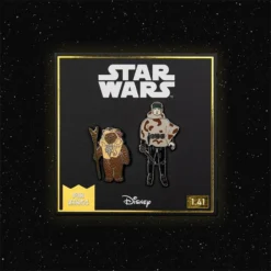 Pin Kings Star Wars Enamel Pin Badge Set 1.41 β Paploo And Luke Skywalker (in Battle Poncho)