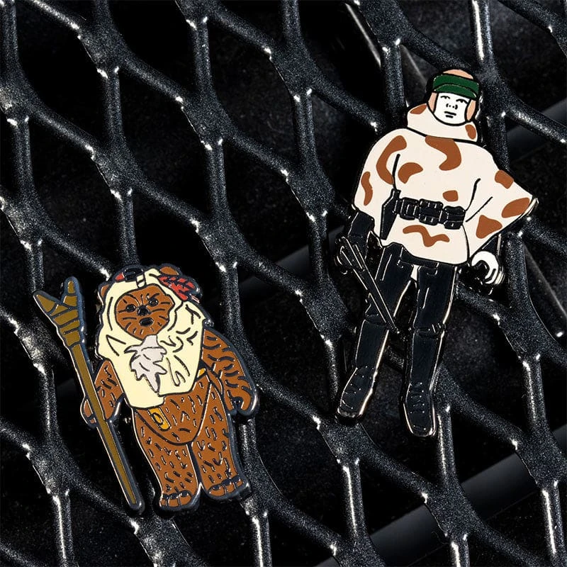 Pin Kings Star Wars Enamel Pin Badge Set 1.41 – Paploo And Luke Skywalker (in Battle Poncho) 4 Pin Kings Star Wars Enamel Pin Badge Set 1.41 – Paploo And Luke Skywalker (in Battle Poncho)