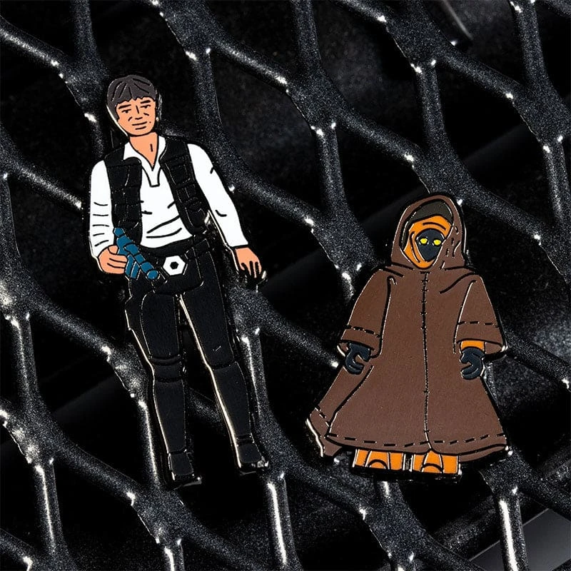 Pin Kings Star Wars Enamel Pin Badge Set 1.5 - Han Solo And Jawa Accessories 4 Pin Kings Star Wars Enamel Pin Badge Set 1.5 - Han Solo And Jawa Accessories