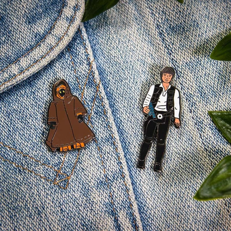 Pin Kings Star Wars Enamel Pin Badge Set 1.5 - Han Solo And Jawa Accessories 7 Pin Kings Star Wars Enamel Pin Badge Set 1.5 - Han Solo And Jawa Accessories