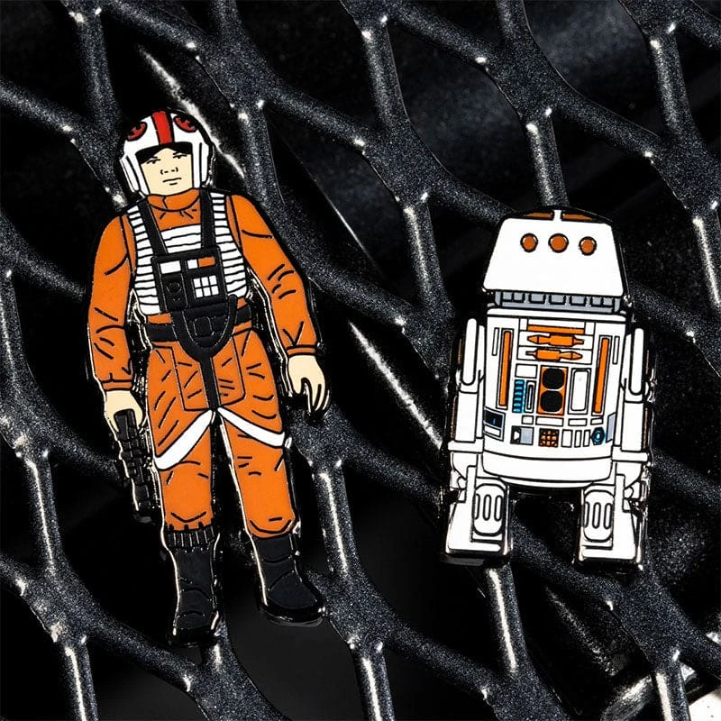 Pin Kings Star Wars Enamel Pin Badge Set 1.9 – Luke Skywalker: X Wing Pilot And R5 D4 4 Pin Kings Star Wars Enamel Pin Badge Set 1.9 – Luke Skywalker: X Wing Pilot And R5 D4