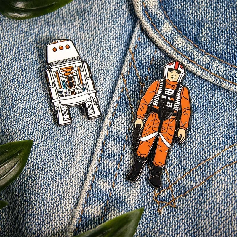 Pin Kings Star Wars Enamel Pin Badge Set 1.9 – Luke Skywalker: X Wing Pilot And R5 D4 7 Pin Kings Star Wars Enamel Pin Badge Set 1.9 – Luke Skywalker: X Wing Pilot And R5 D4