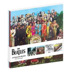 Home & Office Official The Beatles 4 Pack Of Exercise Books
